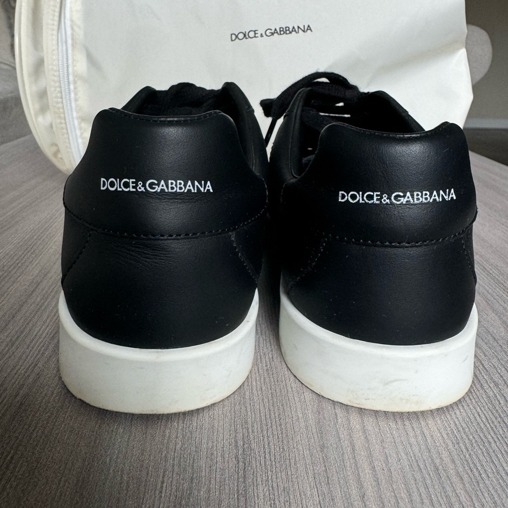 Dolce & Gabbana Women’s Black Leather Sneakers